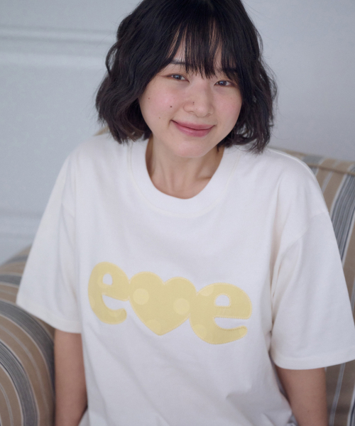 ambler(エムブラー)の「ドットパッチ アプリケ刺繍 半袖Tシャツ AS1323 (アイボリー)(Tシャツ/カットソー・レディース・その他・F/MEDIUM/SMALL)」の1枚目の写真