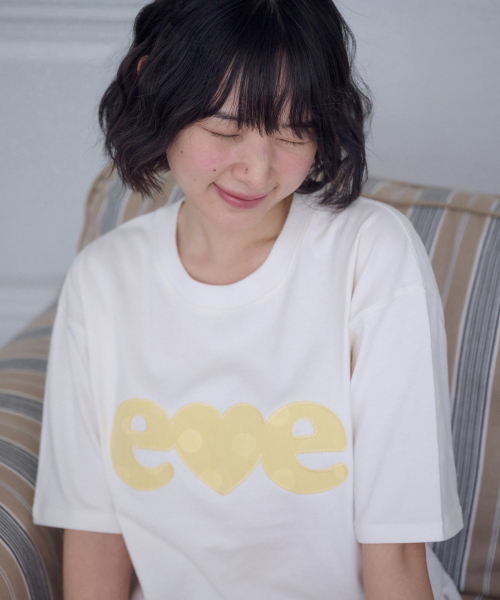 ambler(エムブラー)の「ドットパッチ アプリケ刺繍 半袖Tシャツ AS1323 (アイボリー)(Tシャツ/カットソー・レディース・その他・F/MEDIUM/SMALL)」の4枚目の写真