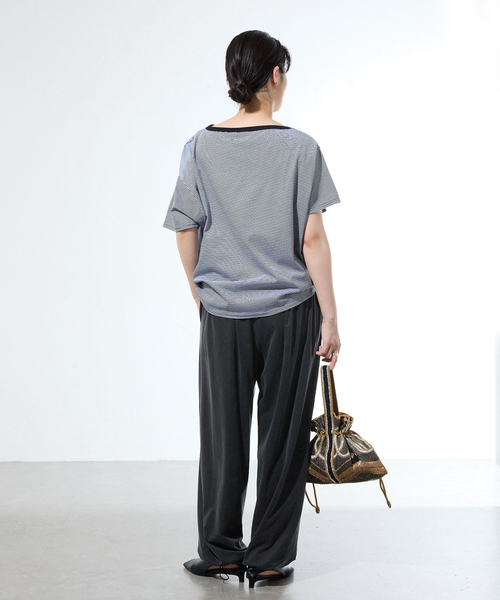IENA(イエナ)の「《一部店舗限定》フィブリルジャージードロストイージーパンツ(その他パンツ・レディース・ブラウン/ブラック・36/38)」の11枚目の写真