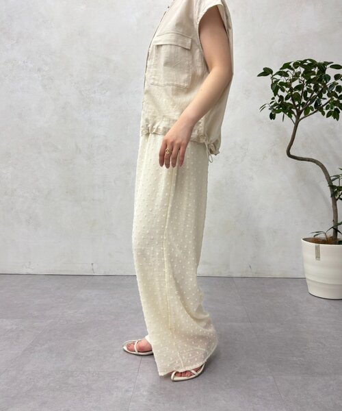 Jena espace merveilleux(ジェナ エスパスメルヴェイユ)の「【PalinkA/パリンカ】シフォンドットパンツ(その他パンツ・レディース・ブラック/オフホワイト・FREE)」の6枚目の写真