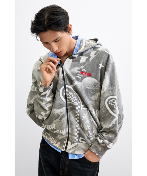 Desigual アートプリント スウェットシャツ M プリントスウェットシャツ（スウェット）｜Desigual（デシグアル）の