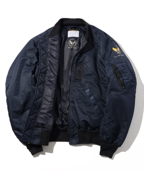 HOUSTON(ヒューストン)の「【HOUSTON/ヒューストン】B-15C MODIFY FLIGHT JACKET/フライトジャケット モディファイモデル(ミリタリージャケット・メンズ・ネイビー・40/42/36/38)」の3枚目の写真
