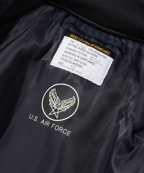 HOUSTON(ヒューストン)の「【HOUSTON/ヒューストン】B-15C MODIFY FLIGHT JACKET/フライトジャケット モディファイモデル(ミリタリージャケット・メンズ・ネイビー・40/42/36/38)」の11枚目の写真