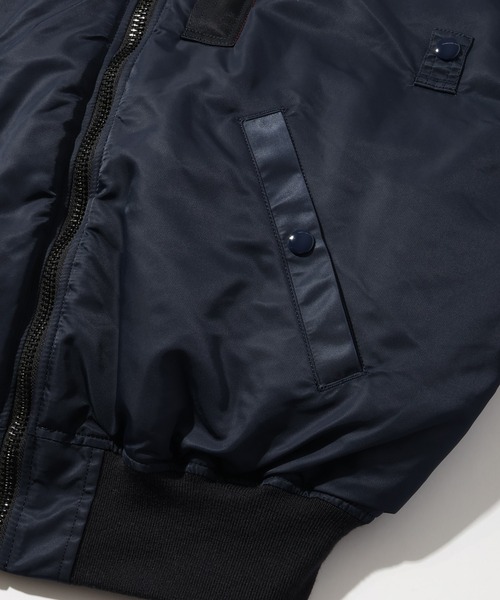 HOUSTON(ヒューストン)の「【HOUSTON/ヒューストン】B-15C MODIFY FLIGHT JACKET/フライトジャケット モディファイモデル(ミリタリージャケット・メンズ・ネイビー・40/42/36/38)」の9枚目の写真
