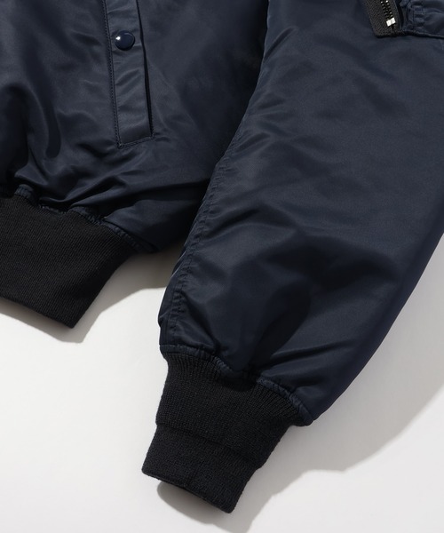 HOUSTON(ヒューストン)の「【HOUSTON/ヒューストン】B-15C MODIFY FLIGHT JACKET/フライトジャケット モディファイモデル(ミリタリージャケット・メンズ・ネイビー・40/42/36/38)」の10枚目の写真