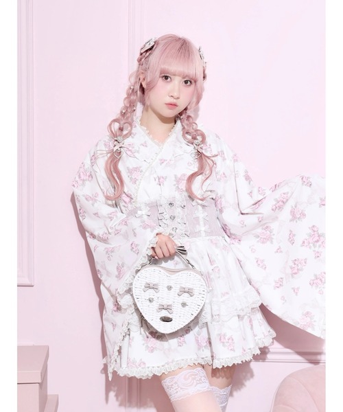 NOEMIE(ノエミー)の「ハートリボンペーパーショルダー(ショルダーバッグ・レディース・ブラック/ピンク/オフホワイト・ONE SIZE)」の5枚目の写真