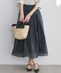 23区 S（ニジュウサンクチイサイサイズ）の「シアーメモリータフタフレア スカート（スカート）」