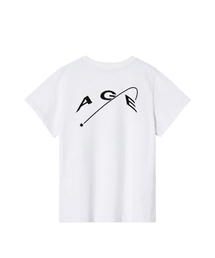 エイジTシャツ（ホワイト-ブラック）