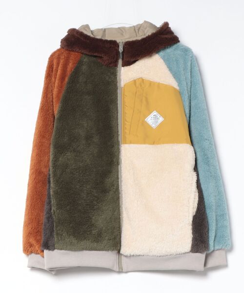 KRIFF MAYER Lady's Collection(クリフメイヤーレディースコレクション)の「リバーシブルひっくりジャケット(その他アウター・レディース・カラフル/その他5/グレイッシュベージュ/ブラック/オリーブ・MEDIUM/LARGE)」の7枚目の写真