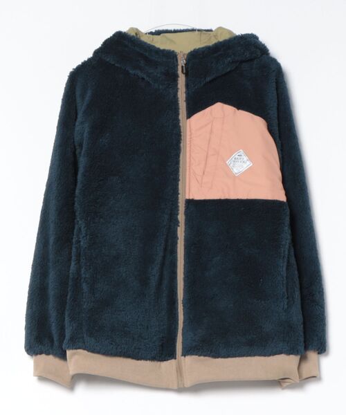 KRIFF MAYER Lady's Collection(クリフメイヤーレディースコレクション)の「リバーシブルひっくりジャケット(その他アウター・レディース・カラフル/その他5/グレイッシュベージュ/ブラック/オリーブ・MEDIUM/LARGE)」の9枚目の写真