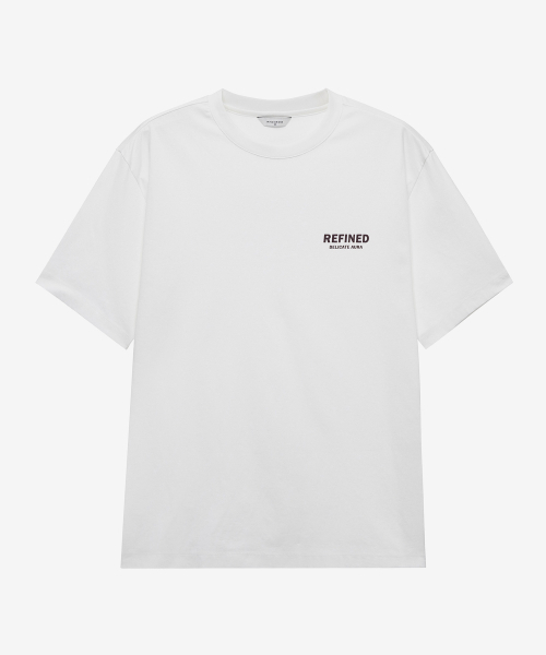 MINDBRIDGE（マインドブリッジ）の「[クール]グラフィックセミオーバーTシャツ - 2カラー（Tシャツ/カットソー・メンズ・ブラック/オフホワイト・110/100/105/95）」の4枚目の写真