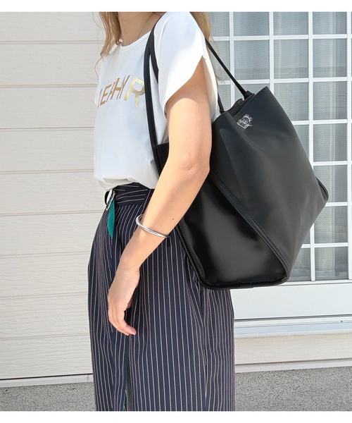Q(キュー)の「ピンストライプDカンベルトパンツ(その他パンツ・レディース・グレー系/ネイビー系・MEDIUM)」の11枚目の写真