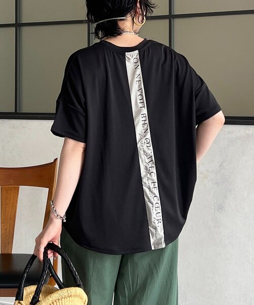 un dix cors(アンディコール)の「スムースバックロゴプルオーバー(Tシャツ/カットソー・レディース・モカ/ブルー/ブラック/アイボリー・FREE)」の2枚目の写真