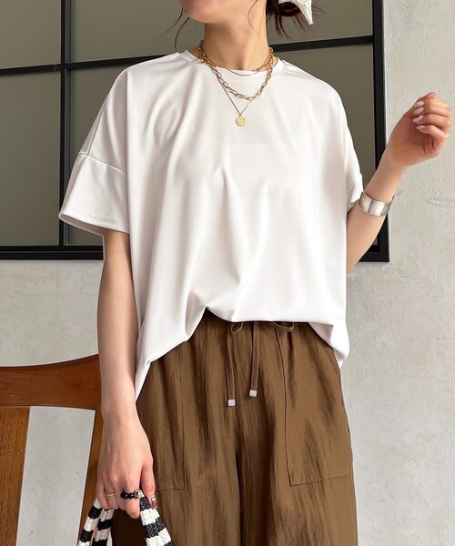 un dix cors(アンディコール)の「スムースバックロゴプルオーバー(Tシャツ/カットソー・レディース・モカ/ブルー/ブラック/アイボリー・FREE)」の21枚目の写真