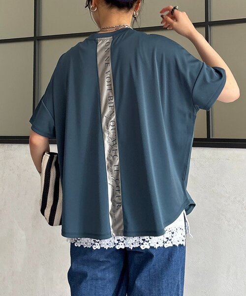 un dix cors(アンディコール)の「スムースバックロゴプルオーバー(Tシャツ/カットソー・レディース・モカ/ブルー/ブラック/アイボリー・FREE)」の14枚目の写真