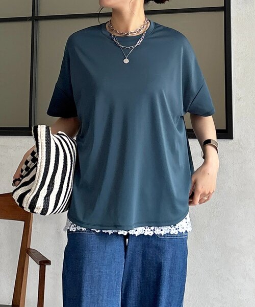 un dix cors(アンディコール)の「スムースバックロゴプルオーバー(Tシャツ/カットソー・レディース・モカ/ブルー/ブラック/アイボリー・FREE)」の17枚目の写真