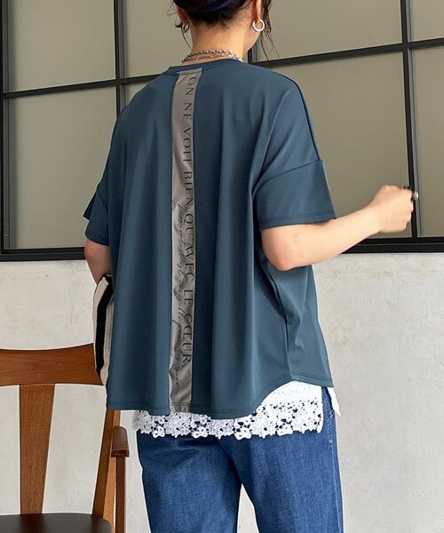 un dix cors(アンディコール)の「スムースバックロゴプルオーバー(Tシャツ/カットソー・レディース・モカ/ブルー/ブラック/アイボリー・FREE)」の18枚目の写真