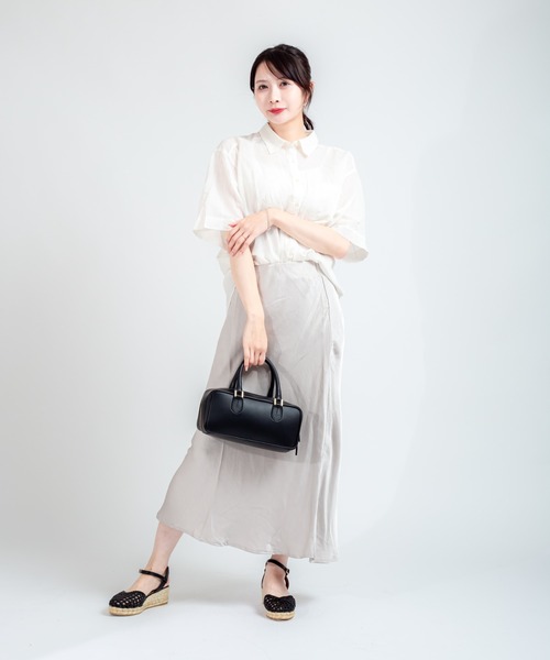 LORISTELLA（ロリステッラ）の「【LORISTELLA/ロリステッラ】2WAY レザー ボストンバッグ  イタリア製　FLAVIA（ショルダーバッグ・レディース・ブラック/ベージュ系その他・FREE）」の8枚目の写真
