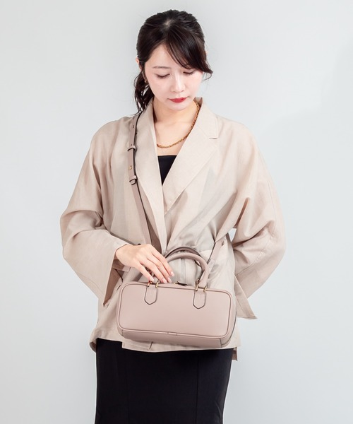 LORISTELLA（ロリステッラ）の「【LORISTELLA/ロリステッラ】2WAY レザー ボストンバッグ  イタリア製　FLAVIA（ショルダーバッグ・レディース・ブラック/ベージュ系その他・FREE）」の9枚目の写真
