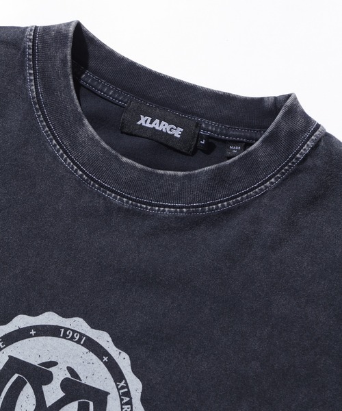 XLARGE(エクストララージ)の「XL COLLEGE S/S TEE(Tシャツ/カットソー・メンズ・ブラック/グリーン/ネイビー・S/M/L/XL)」の4枚目の写真