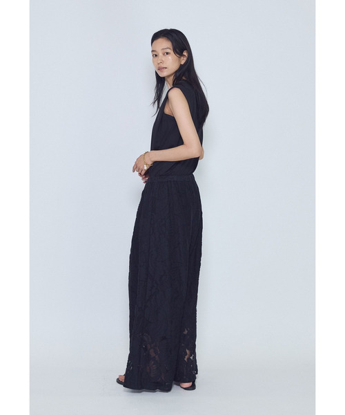 1er Arrondissement(プルミエアロンディスモン)の「フラワーレースワイドパンツ(その他パンツ・レディース・オフホワイト/ブラック系その他3・38/36)」の8枚目の写真