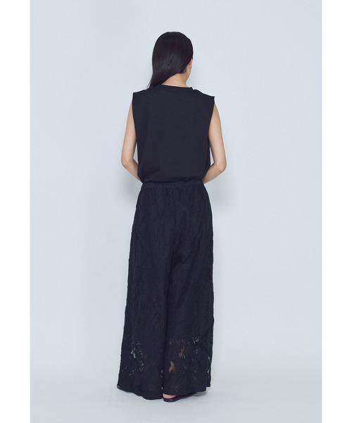 1er Arrondissement(プルミエアロンディスモン)の「フラワーレースワイドパンツ(その他パンツ・レディース・オフホワイト/ブラック系その他3・38/36)」の9枚目の写真