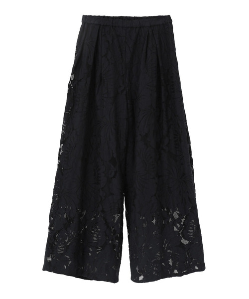 1er Arrondissement(プルミエアロンディスモン)の「フラワーレースワイドパンツ(その他パンツ・レディース・オフホワイト/ブラック系その他3・38/36)」の10枚目の写真