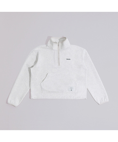 SLOUPLAY(スロープレイ)の「グリニッチ ハーフジップ スウェットシャツ(オートミール)(スウェット・レディース・オートミール・FREE/LARGE)」の1枚目の写真