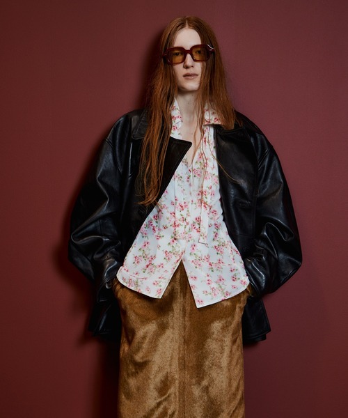 MAISON SPECIAL（メゾンスペシャル）の「【2026Autumn PRE-ORDER】Leather Short Trench Coat/レザーショートトレンチコート（トレンチコート・レディース・ブラウン/ブラック・FREE）」の7枚目の写真