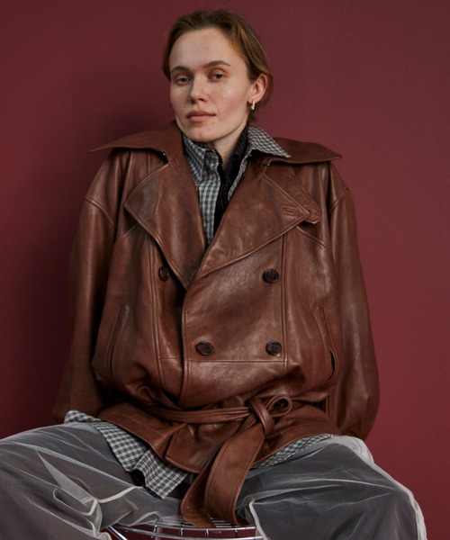 メゾンスベシャル トレンチコート Leather Short Trench Coat/レザーショートトレンチコート（トレンチ