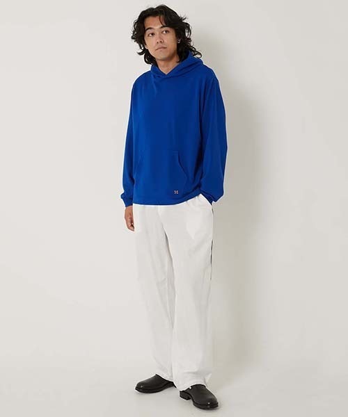 HOLLYWOOD RANCH MARKET(ハリウッドランチマーケット)の「Hエンブロイダリー ストレッチスキューバ ロングスリーブ プルフーディ(Tシャツ/カットソー・メンズ・ホワイト/ブラック/コバルトブルー/イエロー系その他・S/M/L/XL)」の10枚目の写真