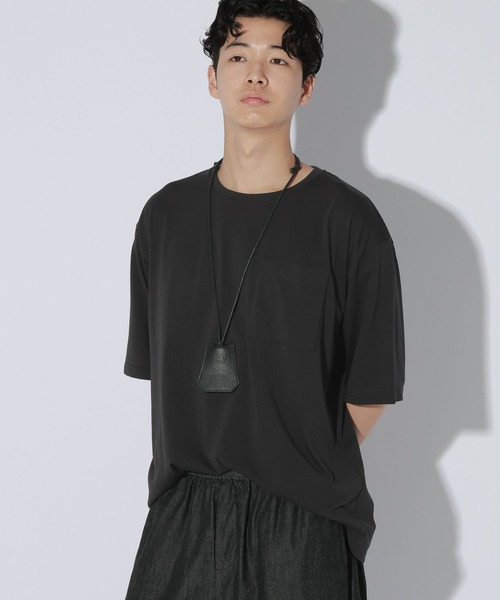 LAKOLE(ラコレ)の「<接触冷感>シックク-ルポケT / 1045105(Tシャツ/カットソー・メンズ・セージグリーン/ネイビー/ホワイト/ブラック・LARGE/MEDIUM)」の16枚目の写真