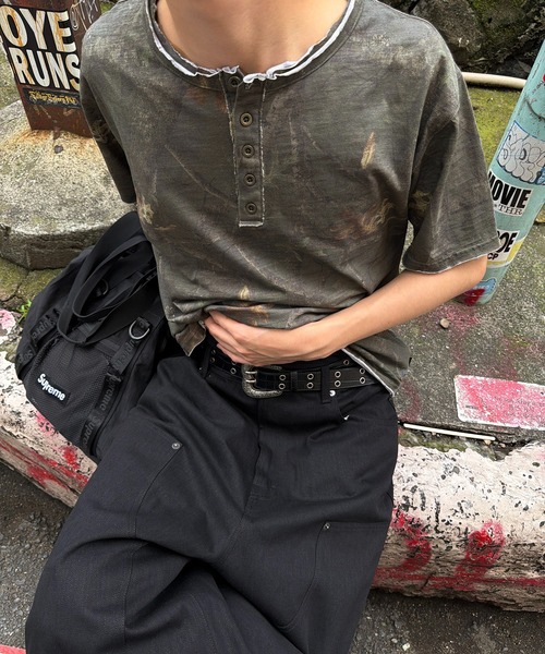 kutir(クティール)の「DOUBLE KNEE DENIM JORTS/ダブルニー デニムジョーツ(その他パンツ・メンズ・ブラック/ダークブラック・SMALL/MEDIUM/LARGE)」の12枚目の写真