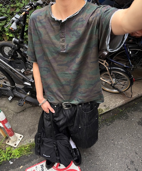 kutir(クティール)の「DOUBLE KNEE DENIM JORTS/ダブルニー デニムジョーツ(その他パンツ・メンズ・ブラック/ダークブラック・SMALL/MEDIUM/LARGE)」の22枚目の写真