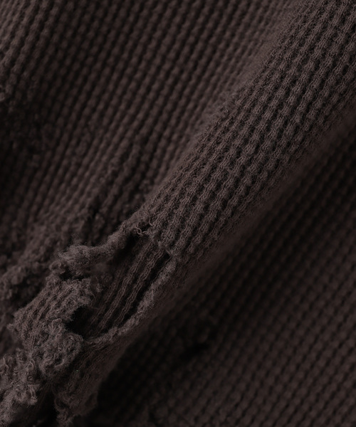Lamrof(ラムロフ)の「LAMROF / ラムロフ DIAGONALTHARMAL(Tシャツ/カットソー・メンズ・ネイビー/ブラウン/グリーン・1/2)」の6枚目の写真