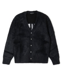 BOILER ROOM HAIRY CARDIGAN AW25KN01BLK