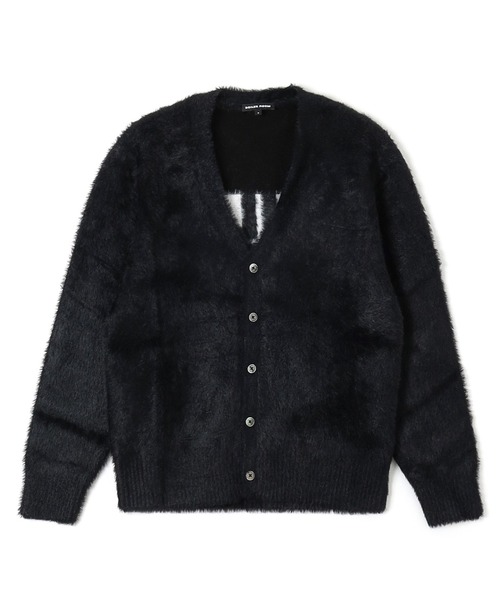 BOILER ROOM HAIRY CARDIGAN AW25KN01BLK — кардиган с пушистым ворсом, модель AW25KN01BLK
