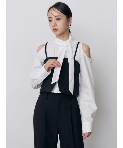 MURUA（ムルーア）の「【セットアップ対応】2wayジップビスチェ（その他トップス・レディース・ブラック/その他1/ブラウン・FREE）」の8枚目の写真