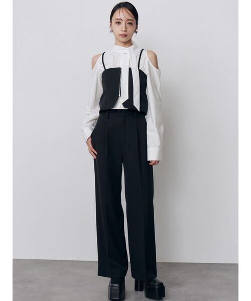 MURUA（ムルーア）の「【セットアップ対応】2wayジップビスチェ（その他トップス・レディース・ブラック/その他1/ブラウン・FREE）」の13枚目の写真