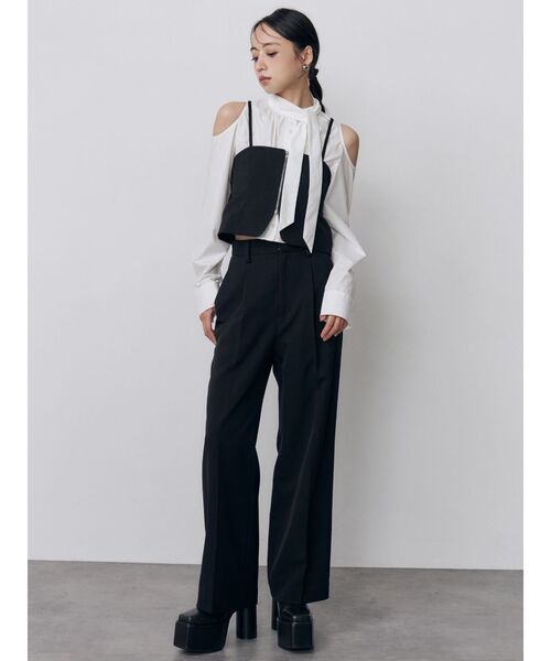 MURUA（ムルーア）の「【セットアップ対応】2wayジップビスチェ（その他トップス・レディース・ブラック/その他1/ブラウン・FREE）」の14枚目の写真