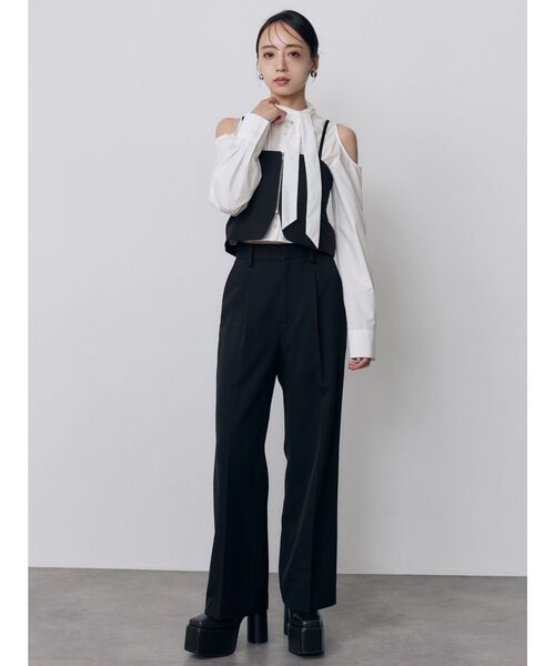 MURUA（ムルーア）の「【セットアップ対応】2wayジップビスチェ（その他トップス・レディース・ブラック/その他1/ブラウン・FREE）」の15枚目の写真