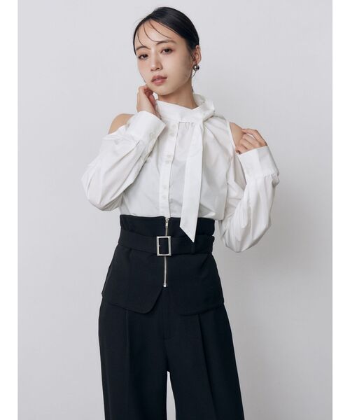 MURUA（ムルーア）の「【セットアップ対応】2wayジップビスチェ（その他トップス・レディース・ブラック/その他1/ブラウン・FREE）」の19枚目の写真