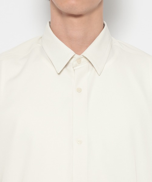 RAGEBLUE(レイジブルー)の「【LUXURY+EASY】<イージーケア>TIED UP OVERSIZED DRAPE SHIRTS/ラグイージータイ付きオーバーサイズシャツ(シャツ/ブラウス・メンズ・ブラック/パープル/ワインレッド/グレー/ホワイト・MEDIUM/SMALL/LARGE)」の10枚目の写真