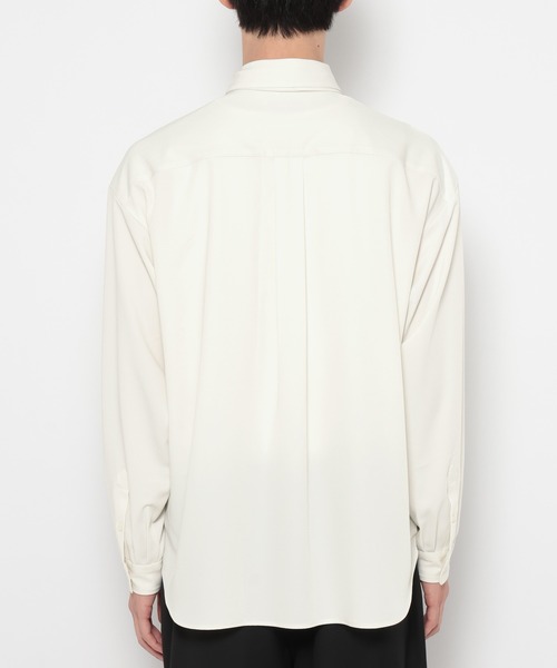 RAGEBLUE(レイジブルー)の「【LUXURY+EASY】<イージーケア>TIED UP OVERSIZED DRAPE SHIRTS/ラグイージータイ付きオーバーサイズシャツ(シャツ/ブラウス・メンズ・ブラック/パープル/ワインレッド/グレー/ホワイト・MEDIUM/SMALL/LARGE)」の12枚目の写真
