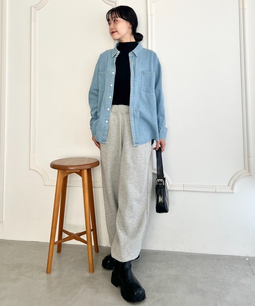 wears(ウェアーズ)の「【2サイズ展開】デニムシャツ ダブルポケット長袖シャツ(シャツ/ブラウス・レディース・ライトブルー/ブルー・M/L)」の16枚目の写真