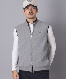 防風ジャージ×ニットリバーシブルベスト