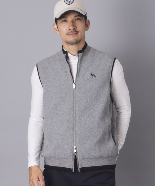 adabat(アダバット)の「防風ジャージ×ニットリバーシブルベスト(ベスト・メンズ・ダークグレー/ブルー系その他・48/46/50)」の1枚目の写真