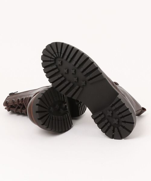 Piedi Nudi(ピエディヌーディ)の「KLONDIKE/クロンダイク 本革 厚底 レースアップブーツ(ブーツ・レディース・ブラック/ダークブラウン・35/36/37/38/39)」の4枚目の写真