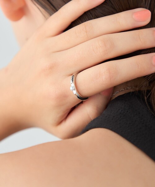ete（エテ）の「[シェア] パール リング（リング・レディース・イエローゴールド/プラチナム・7号/15号/13号/11号/9号）」の7枚目の写真