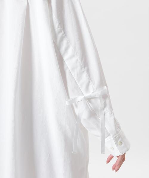 PEARLY GATES（パーリーゲイツ）の「【PEARLY GATES】強撚シアサッカーワンピース（ワンピース・レディース・ホワイト・MEDIUM）」の13枚目の写真